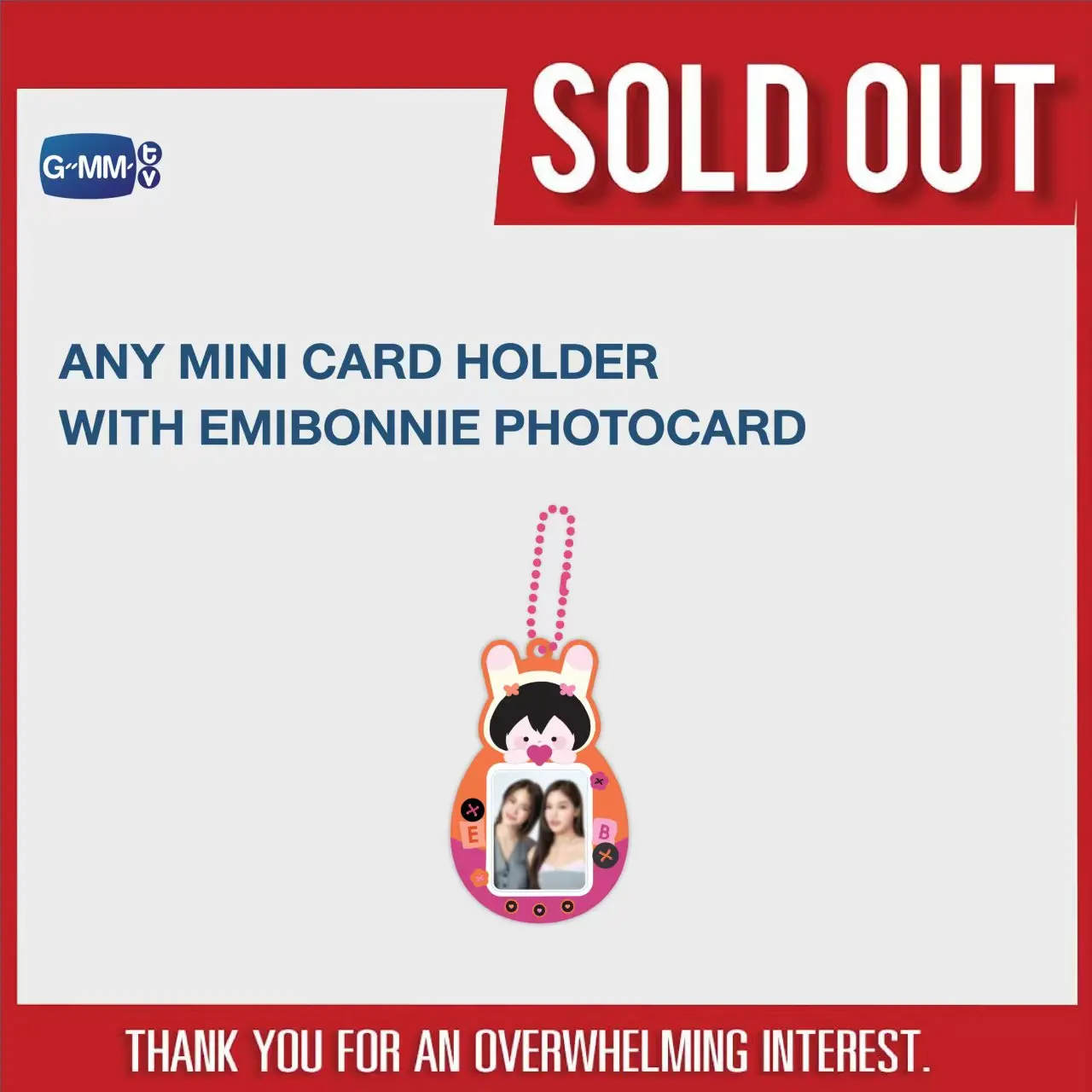 整*中様 Any EmiBonnie 非売品 ポストカード GMM GMMTV Our Love US EmiBonnie ANY OFFICIAL MERCHANDISE Keychain Card