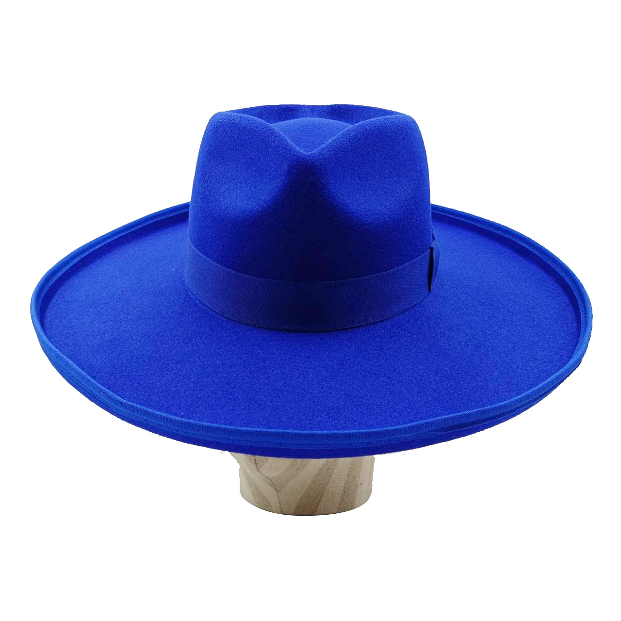 Love Couple Hat Fedora New Royal Blue Wholesale Fedora 10cm brim Monochrome New Jazz Hat Winter sombrero hombre