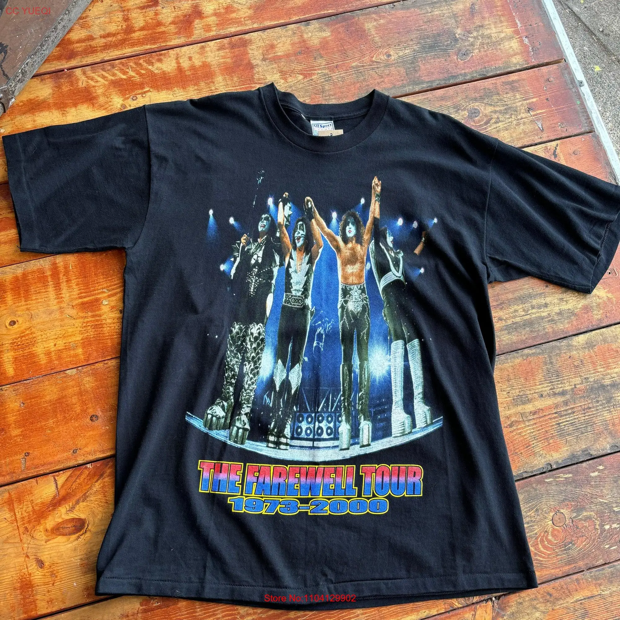 Küssen Sie die Abschieds tour 1973 2000 T-Shirt Größe XL lange oder kurze Ärmel