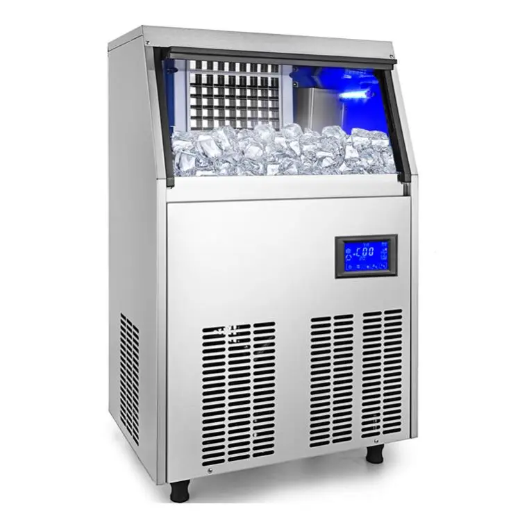 

Commercial Ice Maker 335W Stainless Steel Ice Cube Maker Machine 132 lb Ice Making Machine