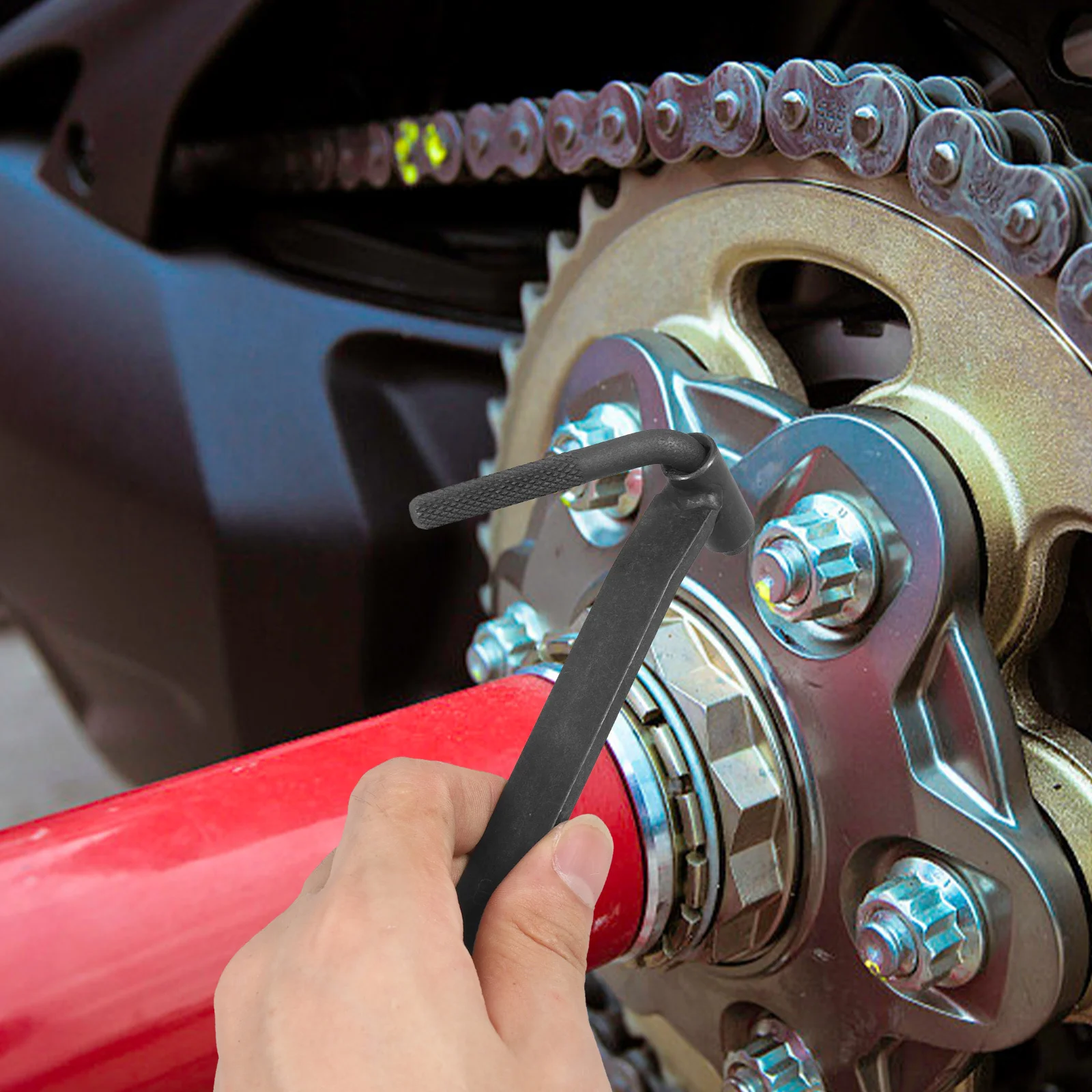 Ferramenta de ajuste de válvula de motocicleta, chave de aço carbono para reparo de desempenho de motor, manutenção, acessórios de motocicleta