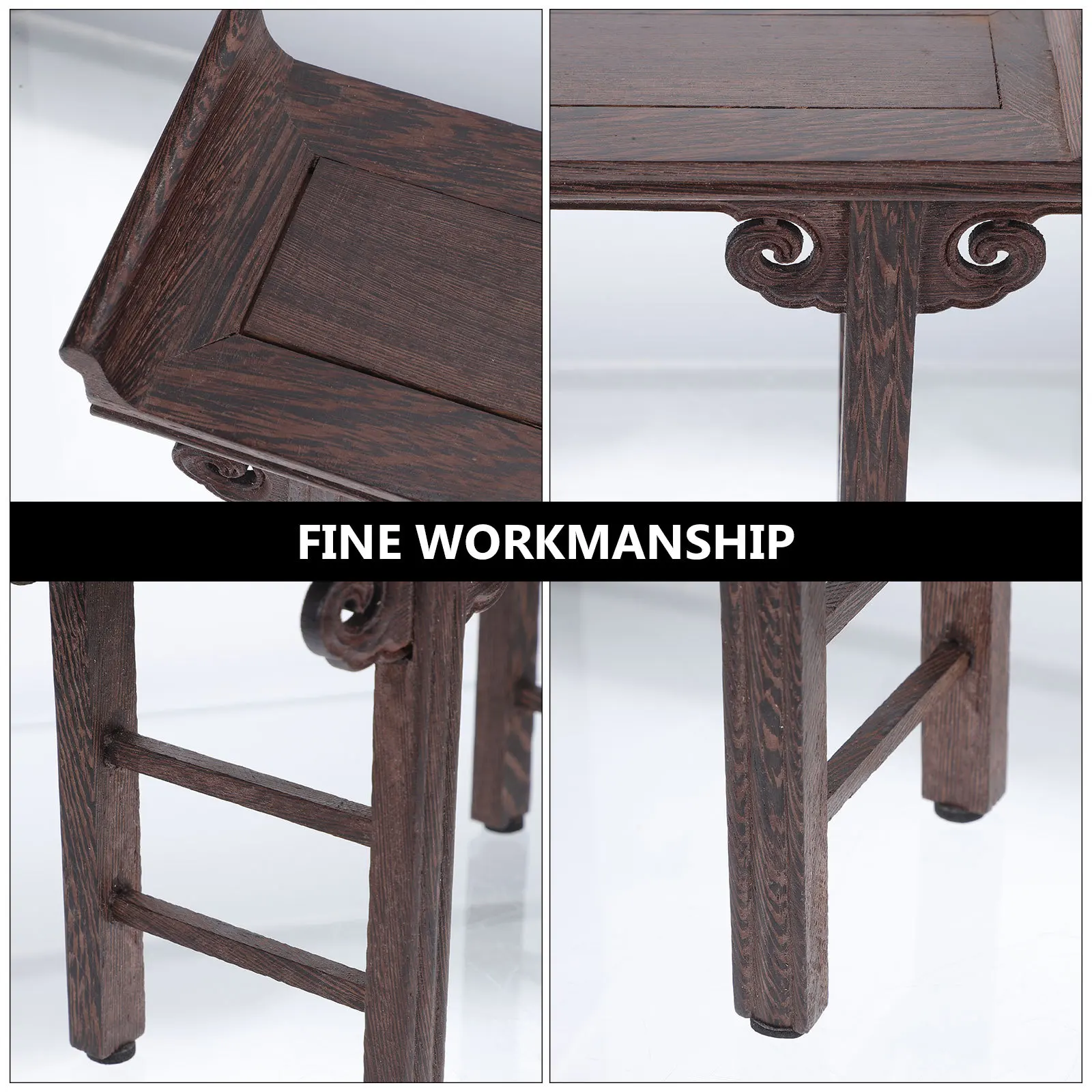 

Bonsai Pedestal Display Stand Wooden Plant Holder for Indoor Outdoor Decor Flowerpot Base Craft Display Risers