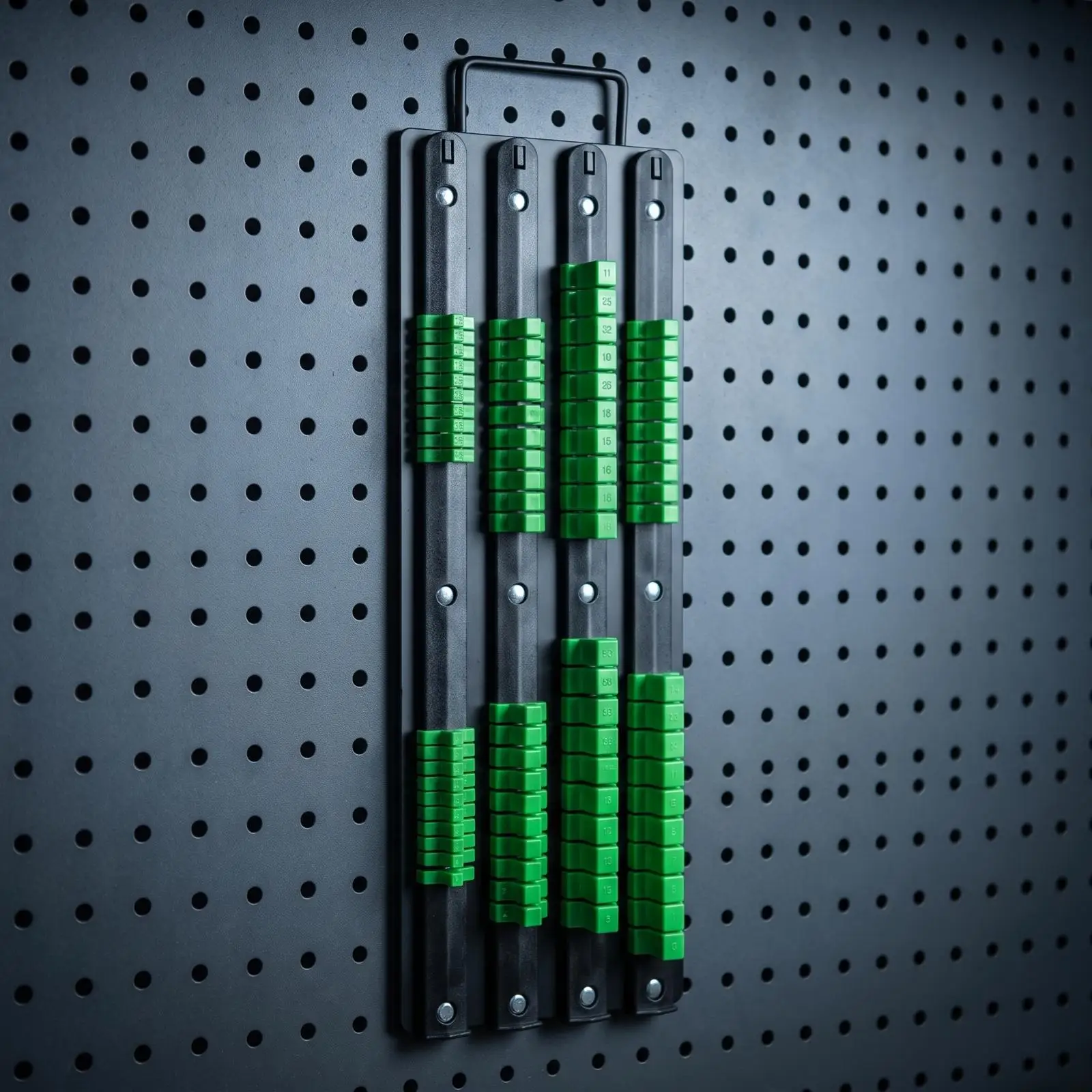 Socket Holder Rack Organizer for Toolbox with Spring Style Clips and Versatile Drawer Fit Design