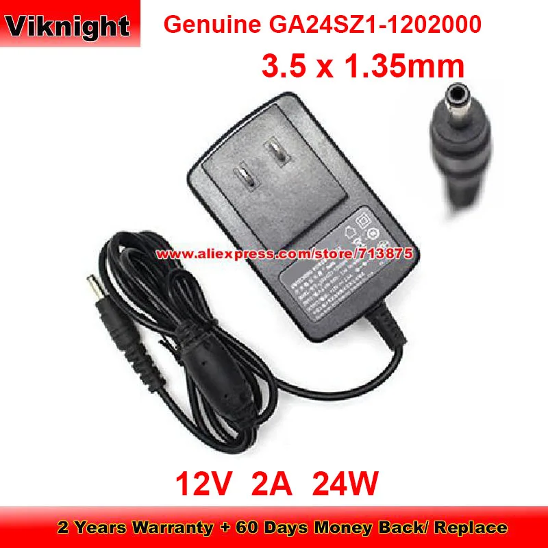 Genuine Us Plug GA24SZ1-1202000 AC Adapter 12V 2A for Ipason MAXBOOK P1 G154GPJ41 P30 1148384 with 3.5 x 1.35mm Tip Power Supply