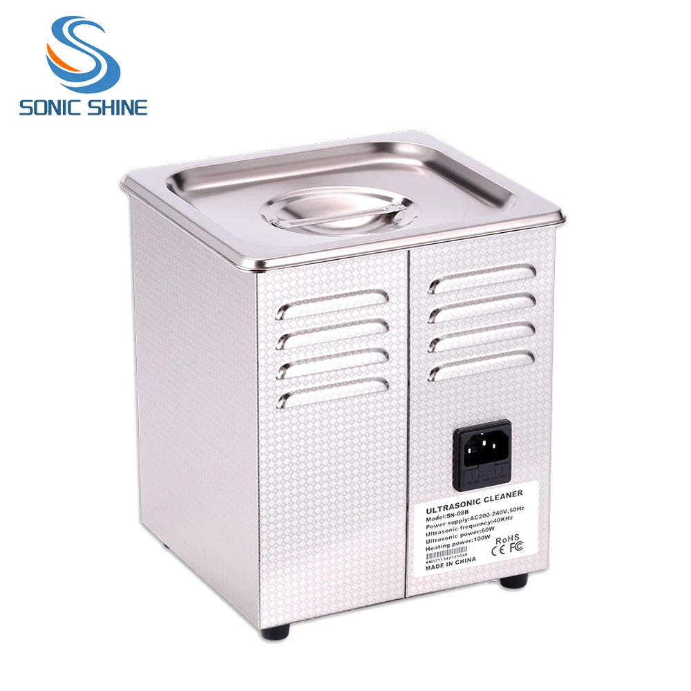 SN-08B 1.3L منظف بالموجات فوق الصوتية الكهربائية للمختبر أدوات طب الأسنان الطبية مجوهرات ونظارات حالة جديدة آلة التنظيف بالموجات فوق الصوتية