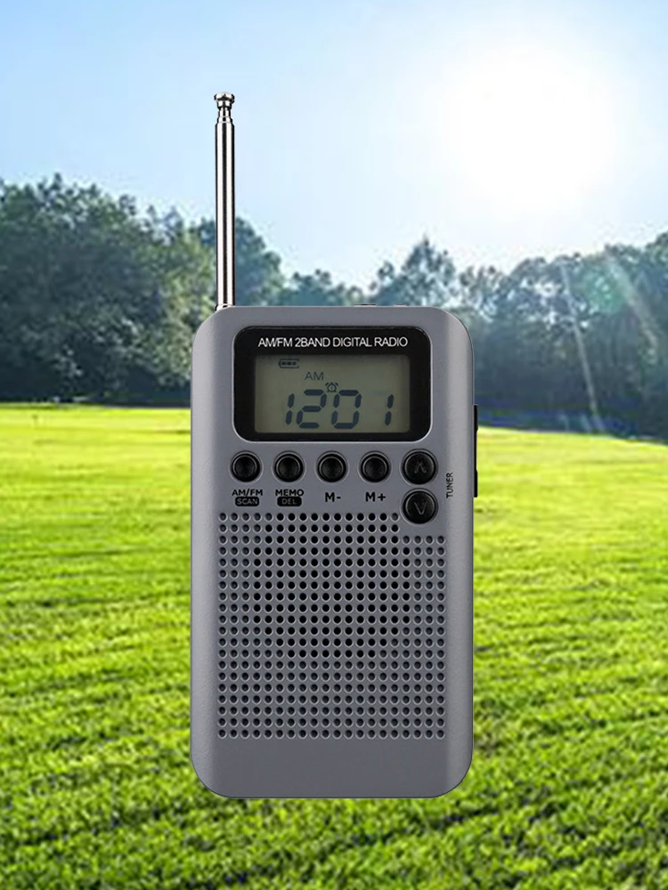 

Портативное радио-транзисторное радио AM FM, 1 шт., с громким динамиком и разъемом для телефона, батарея 2AAA (без батареи), работает