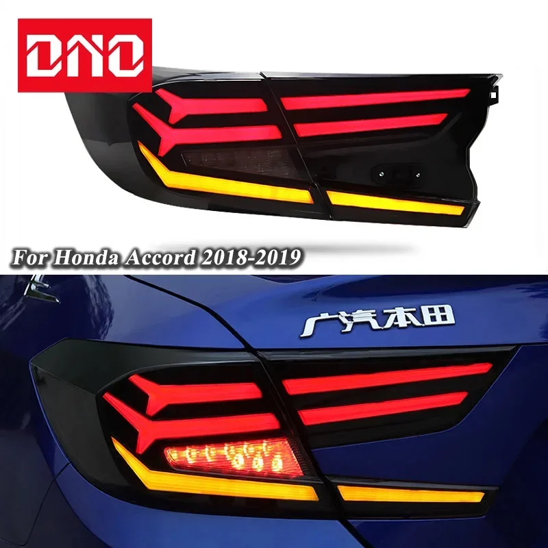 Car LED 12V Taillights For Honda Accord 2018 2019 2020 Rear Running Lamp Brake Reverse Turn Signal Waterproof Car Accessories