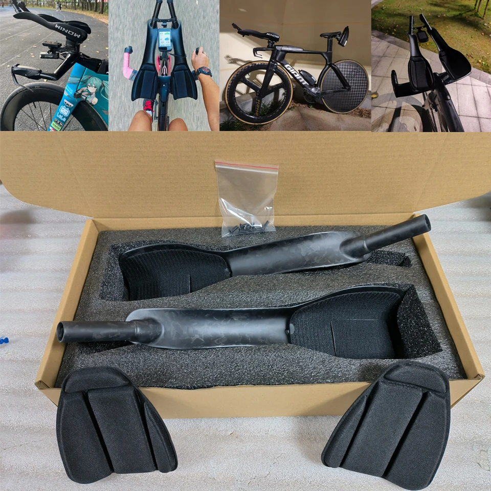 FINTOWON Carbon TT Rest Bar 415mm for Road Bikes