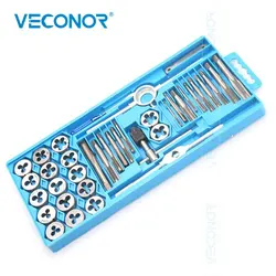40-Piece Premium Tap and Die Set, Metric Screw Threads M3, M4, M5, M6, M7, M8, M10, M12