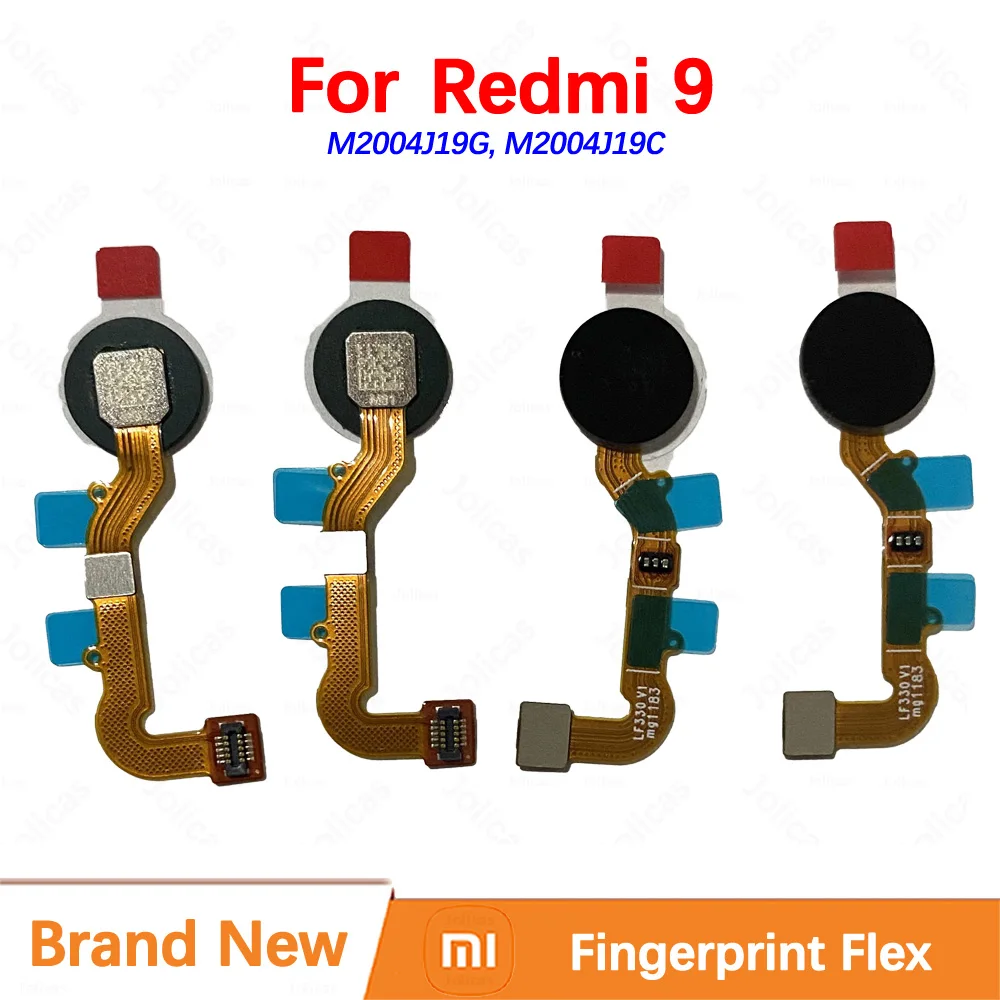 

100% новый оригинальный гибкий кабель датчика отпечатков пальцев для Xiaomi Redmi 9, меню, ключ возврата, лента, запасные части, замена M2004J19