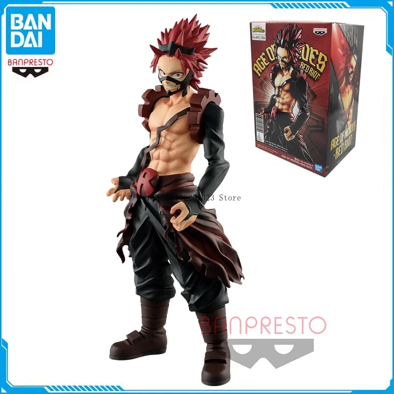 

BANDAI Original My Hero Academia Kirishima Eijiro AGE OF HEROES RED RIOT Фигурка Настольные украшения Мультяшные фигурки Модель