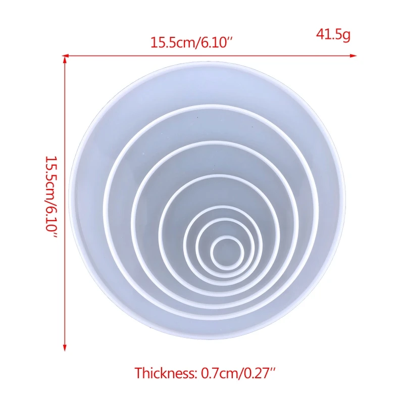 Molde redondo para pendurar na parede, faça você mesmo, pingente parede da sala estar, molde decorativo silicone