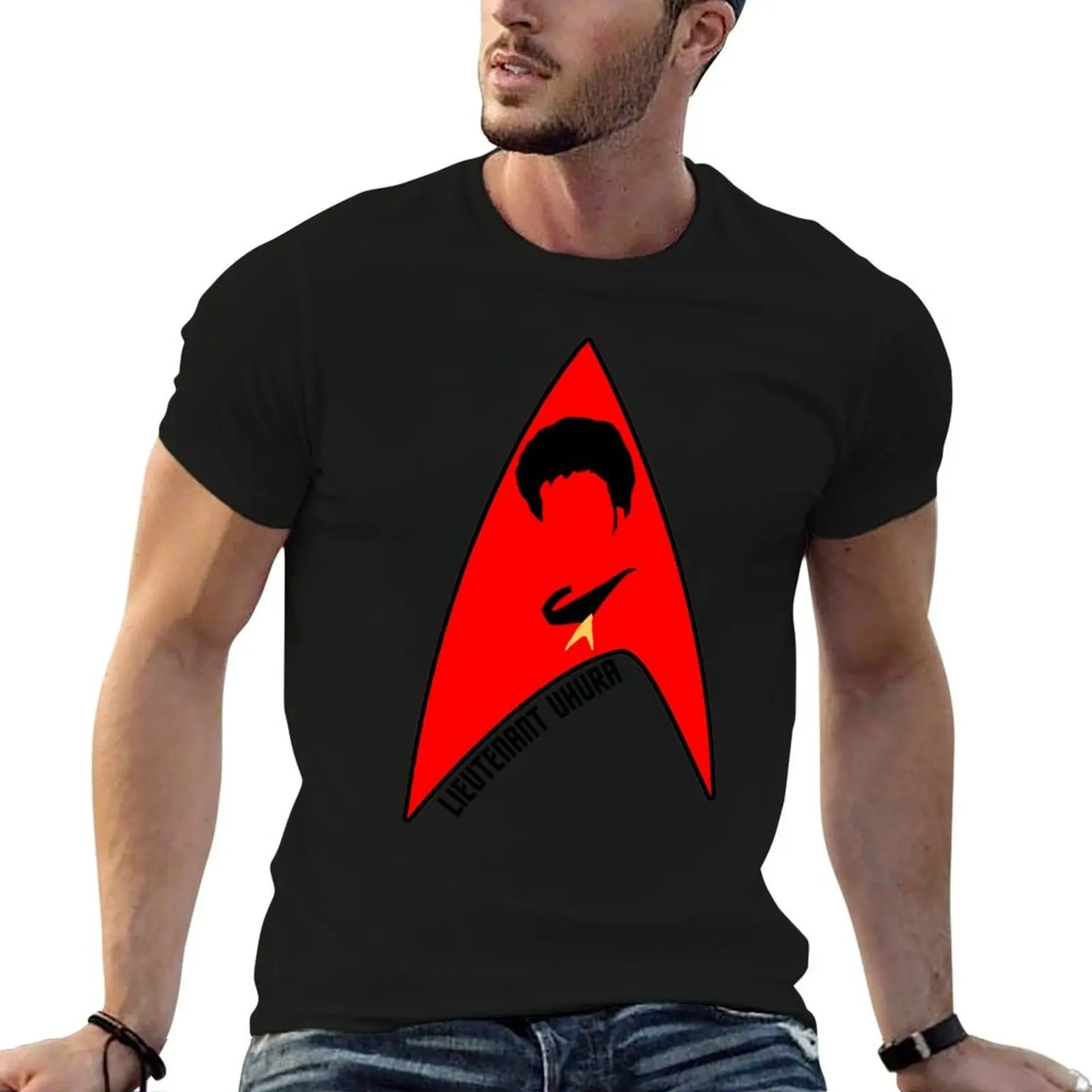 

t man shirts tshirt cotton for prints Uhura Lieutenant with shirts 100% cotton pack t T-Shirt