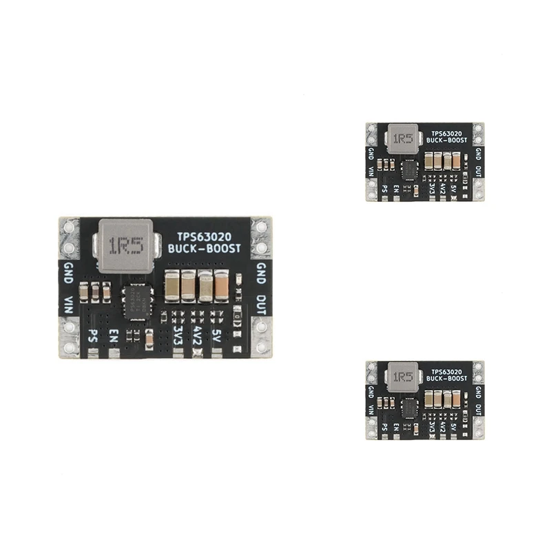 Bateria de lítio com USB, impulso automático Buck, Step Up Down Module, Microcontrolador Power, Low Ripple, fácil de usar, XL63020, TPS63020, 3.3V