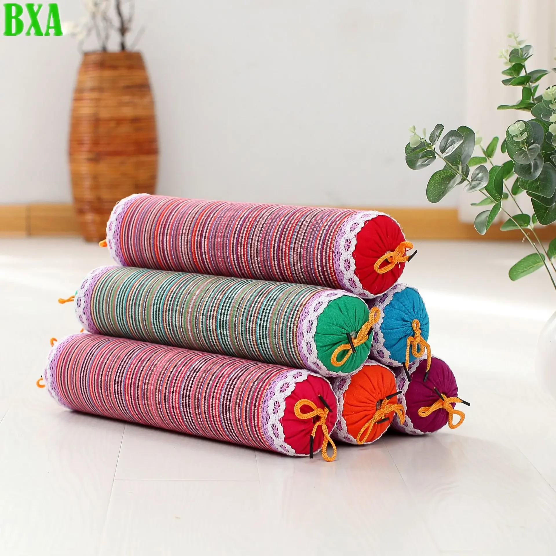 38 X 8cm Orthopedic Buckwheat Skin Pillow Neck Pillow Coarse Cotton Buckwheat Physiotherapy Traction Washable Jacket