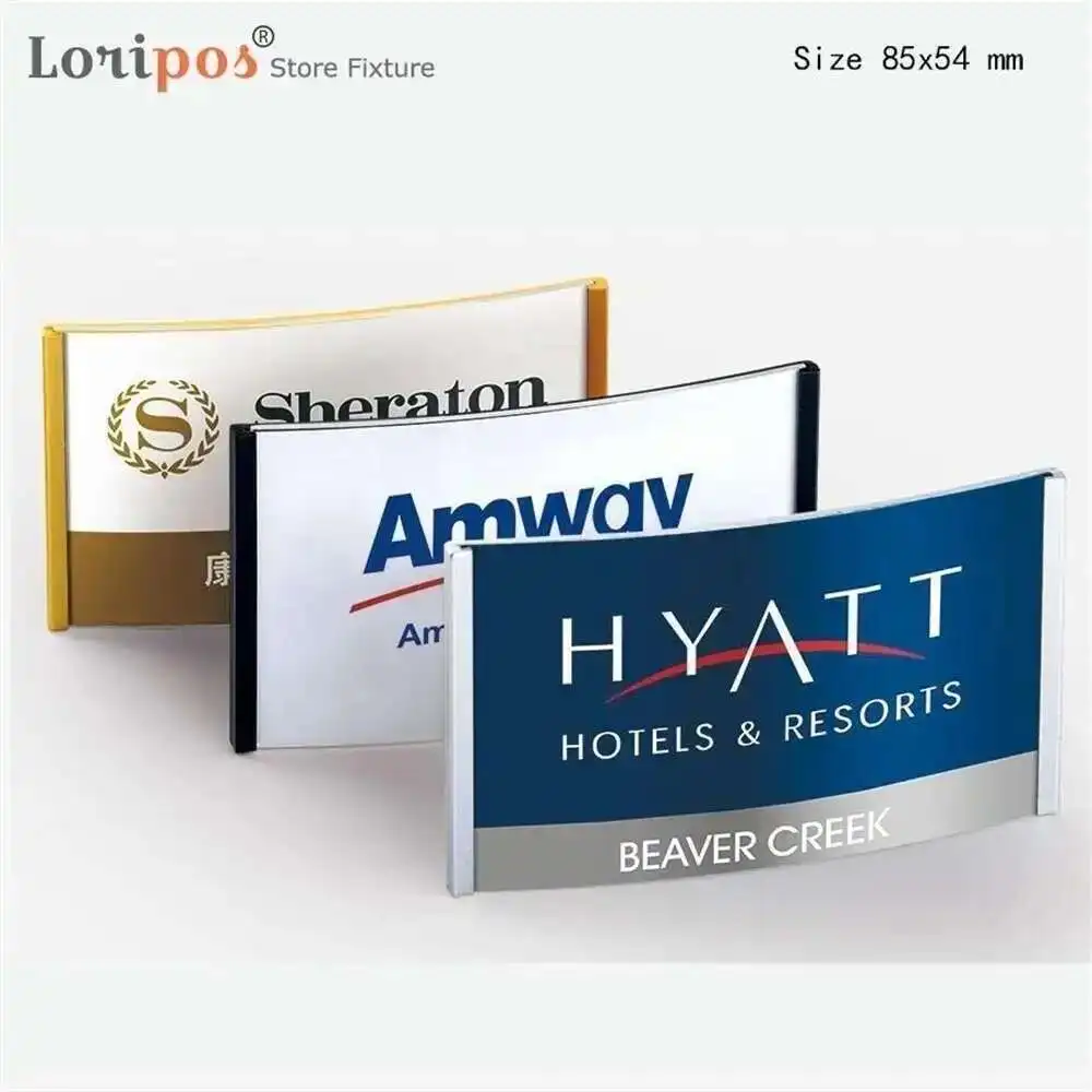 Chest Card Exhibition Office Staff Id Name Badge Holder Plate Business Name Holder Magnetic Fastener