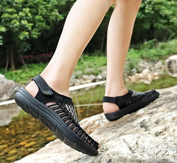 

Summer Men's Large Size Sandals Hand-woven Casual Fashion Designer Outdoor Beach Waders High Quality Comfortable Sandals for Men