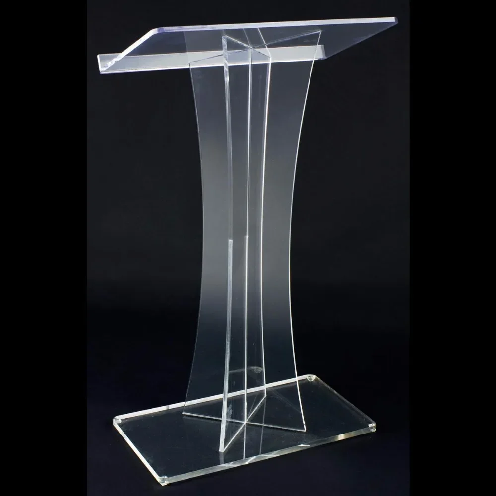 

Custom Design Clear Pulpit Acrylic Church Podium Stand for Concert Stage