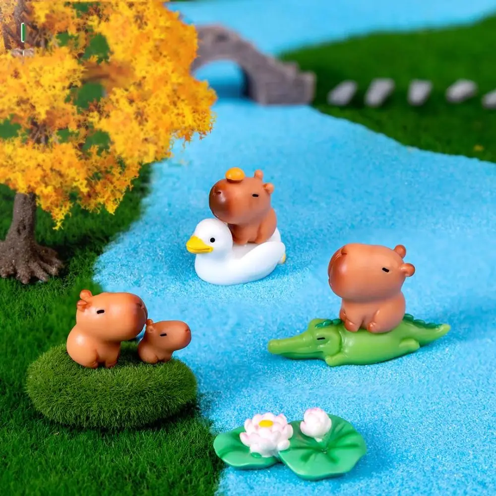 Tiere Capybara Capybara Figur Spielzeug Figur Simulation Simulation Capybara Modell Modell Cartoon Capybara Tiere Figuren