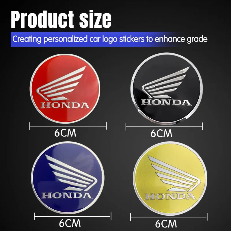 Applicable To Honda Motorcycle Round Label 3D Three-dimensional Fuel Tank Sticker Logo CBR600RR/CBR1000RR/CB190SS CL NT CBF1000