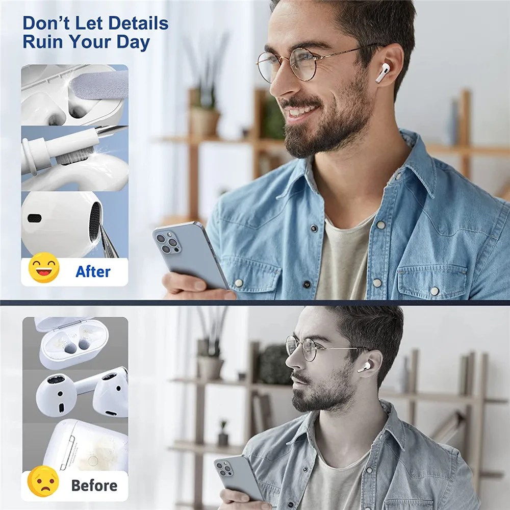 Cleaner Kit for AirPods 1/2/3/Pro Earbuds Cleaning Pen Brush Earphones Case Cleaning Tools For Xiaomi Huawei Samsung
