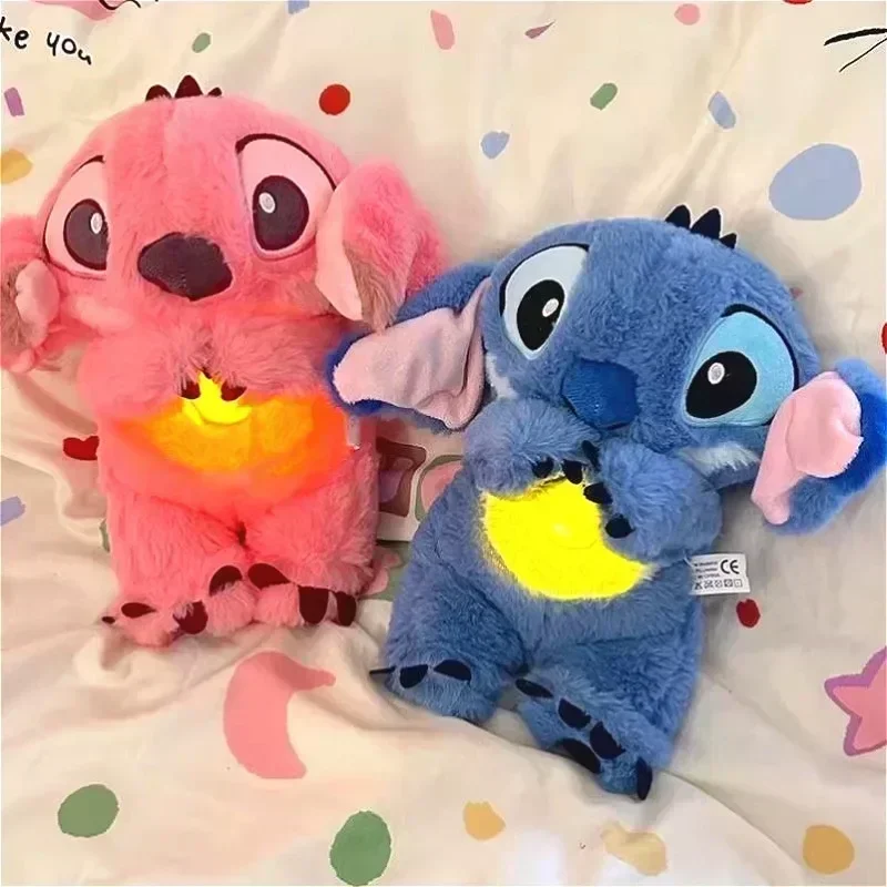 Lilo and Stitch Disney Soothing Dolls Kawaii Cartoon Characters Room Decoration Accessories Doll Companion with Airbag Gift