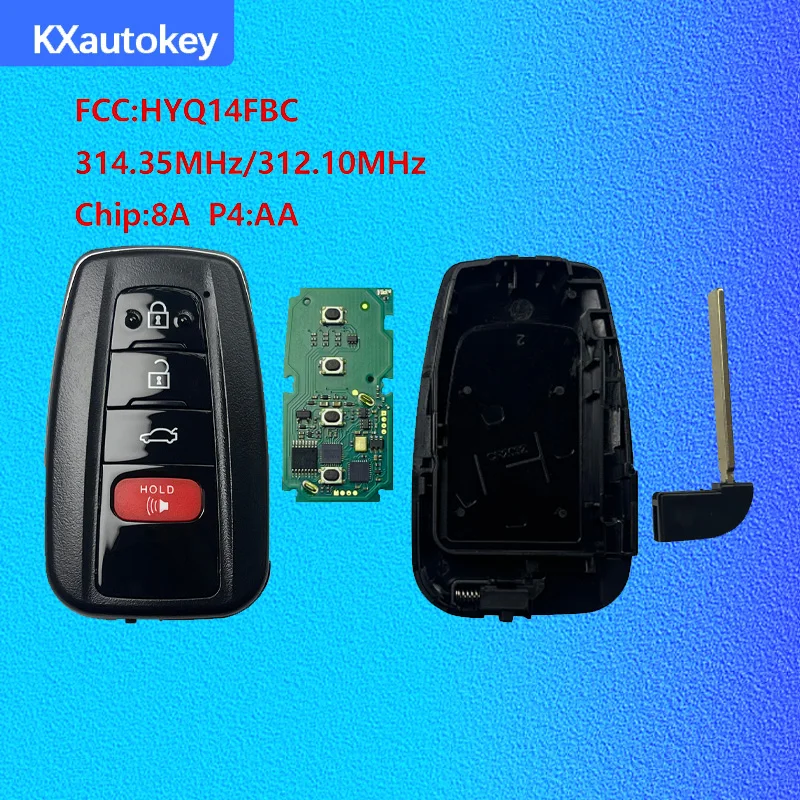 

KXK007007 Для Toyota Avalon 2020-2022 FCC-HYQ14FBC Chip-8A P4 A9 Высококачественный смарт-ключ с дистанционным управлением для Toyota
