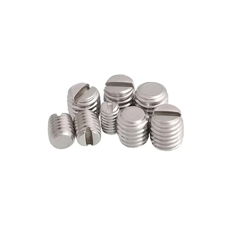 201 Stainless Steel Slotted Headless Set Screw Flat End Point Machine Bolt M3 M4 M5 M6 M8 M10 M12