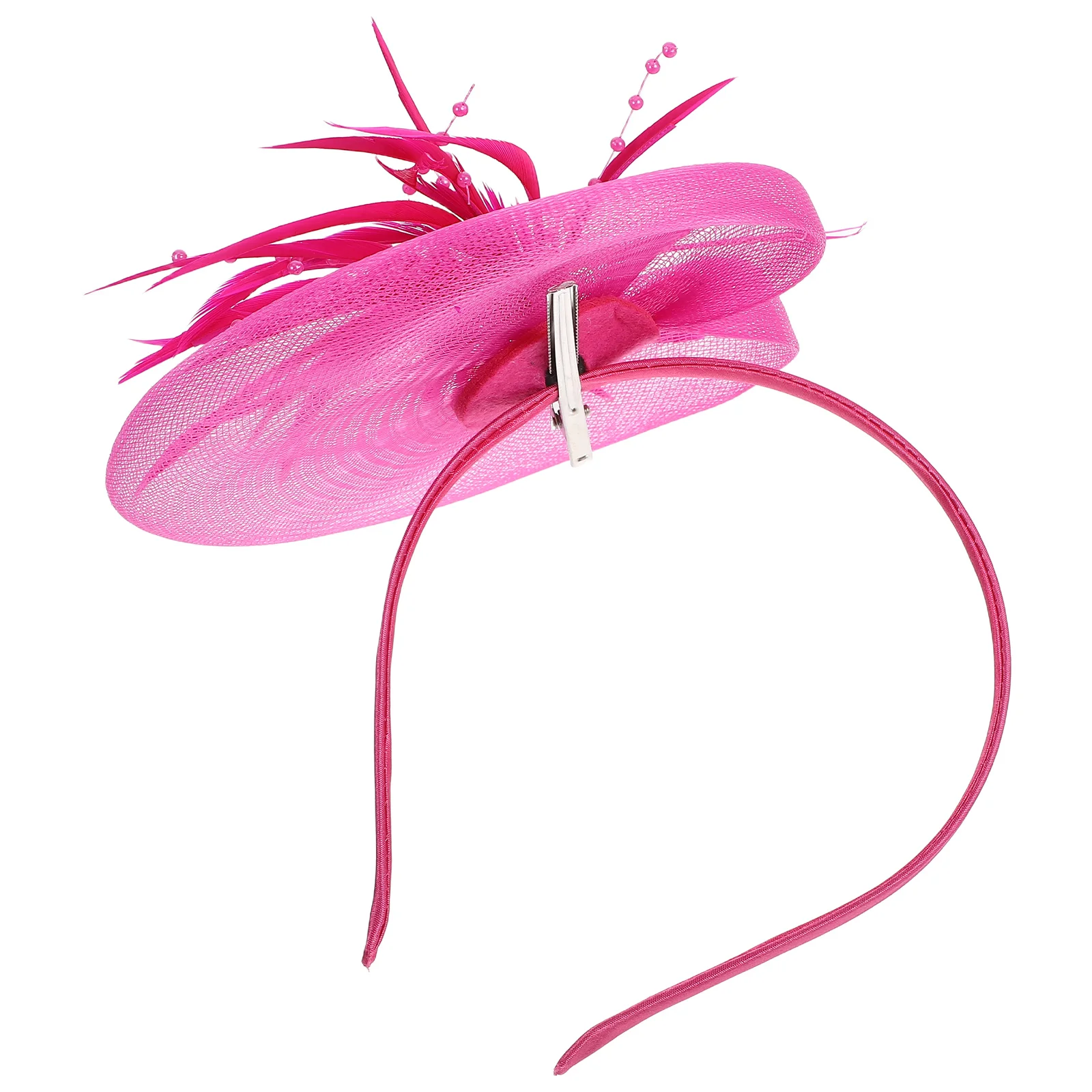 

Headwear Headband Fascinators for Weddings Women Hair Ladies Hats Guest Black Bridal Headpiece