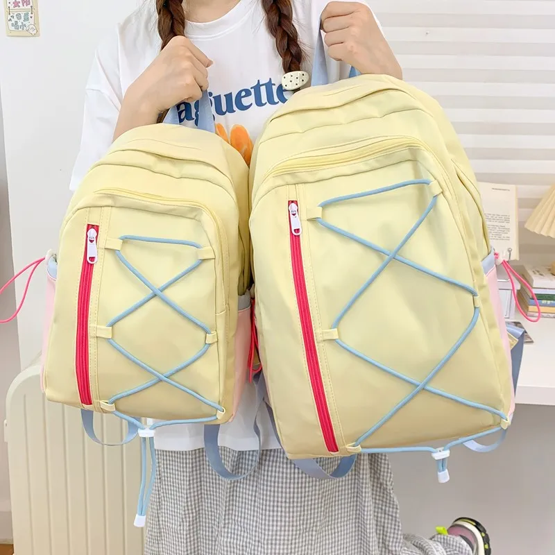 

Рюкзак на шнурке для занятий спортом на открытом воздухе, водонепроницаемый нейлоновый школьный рюкзак для путешествий, унисекс, сумка для пары, большой вместительный рюкзак для багажа