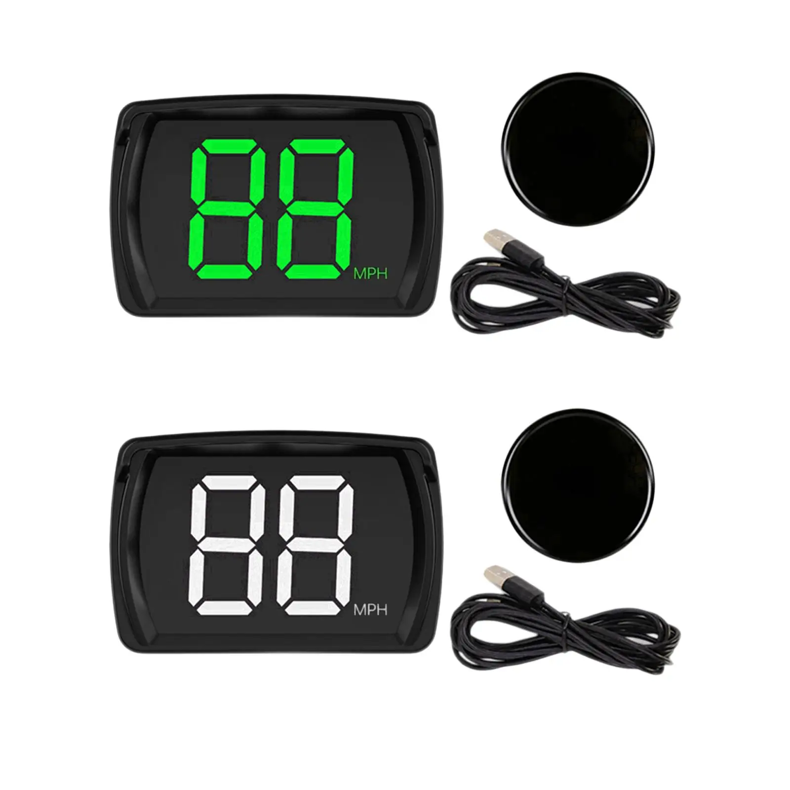 Generic HUD Head up Display Speedometer MPH Plug and Play Speed Meter Automotive Accessories for Electric Scooter SUV Truck