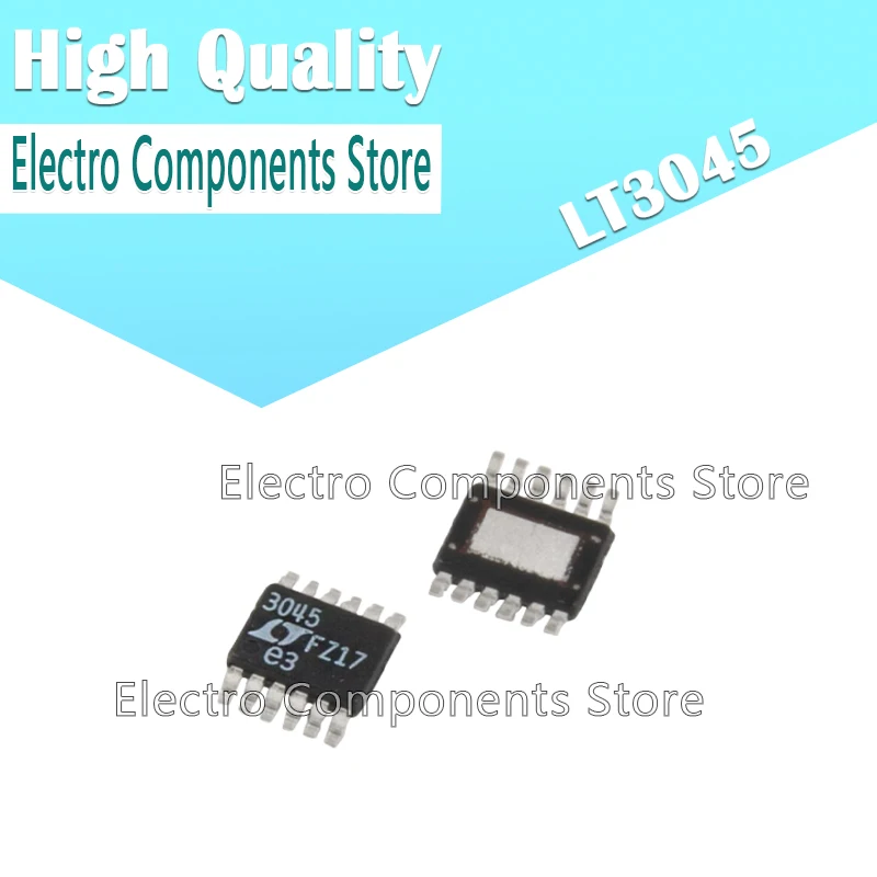 T3045EMSE MSOP-12 Ultrahigh PSRR Linear Regulator Chip IC LDO LT3045 (Marking 3045) 3045