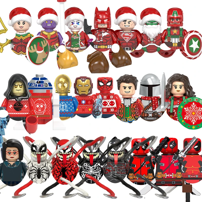 

New Christmas Bricks For Toys Gifts Mini Action Figures Children Building Blocks For Party Gifts