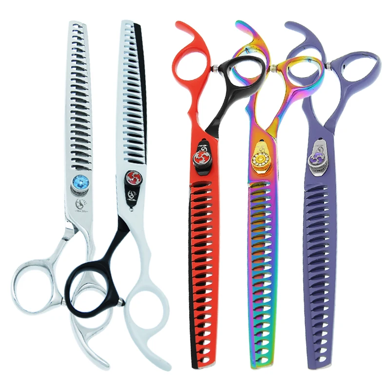 

Meisha 8.0" Japan Steel Pet Grooming Shears Dog Thinning Hair Scissors Puppy Trimming Tools Professional Haircut Clipper B0059A