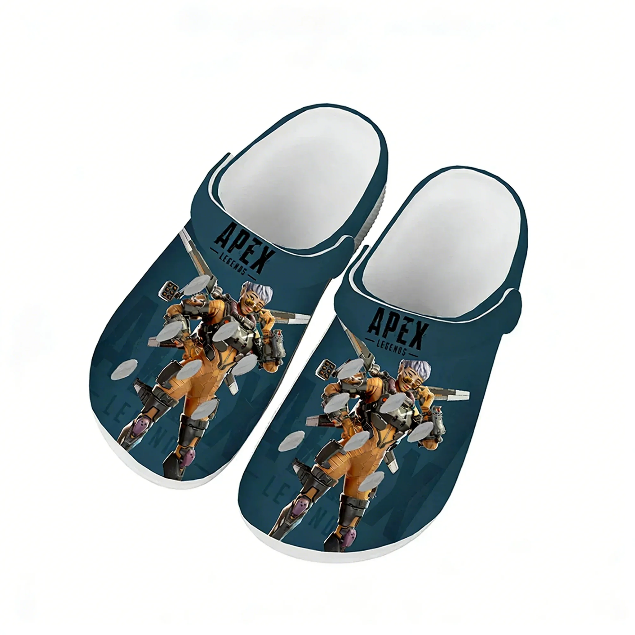 

A-Apex Legends Water Shoes Mens Womens Comfortable Fashion Home Garden Clogs Customizd Sandals Beach Breathable Hole Slippers