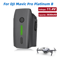 For DJI Mavic Pro White Intelligent Flight Battery 11.4V 3830mAh Mavic Pro Platinum Drone LiPo 3S Battery with LED Indicator