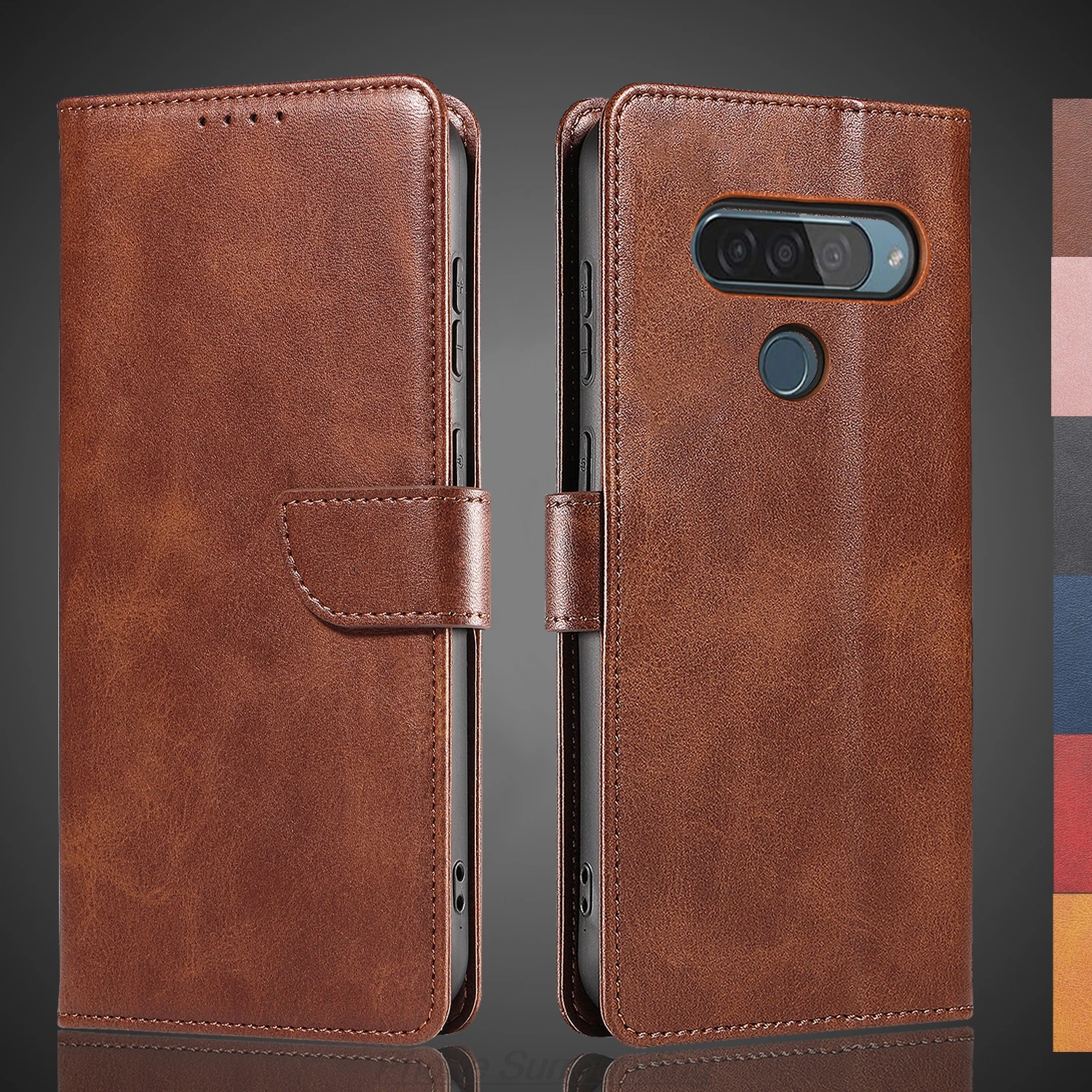 Funda de cuero con tapa tipo billetera para LG G8 G8s ThinQ / G8x ThinQ, fundas protectoras de cuero Pu para teléfono, funda protectora, Capa Fundas Coque