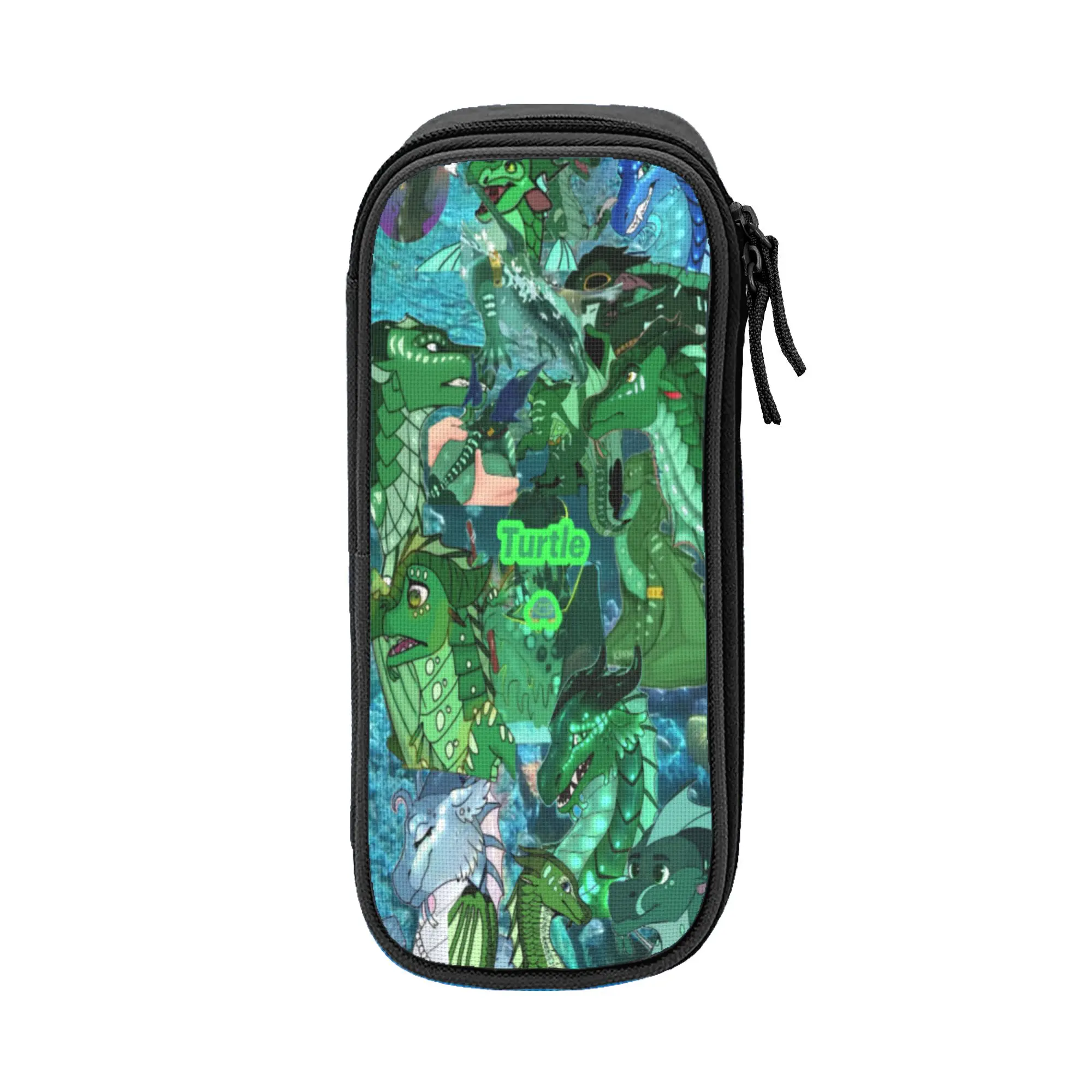 Wing Of Fire dragon Pen Box Double Layer Large Capacity Office Accessories  Pencil Bag Amazing Gift