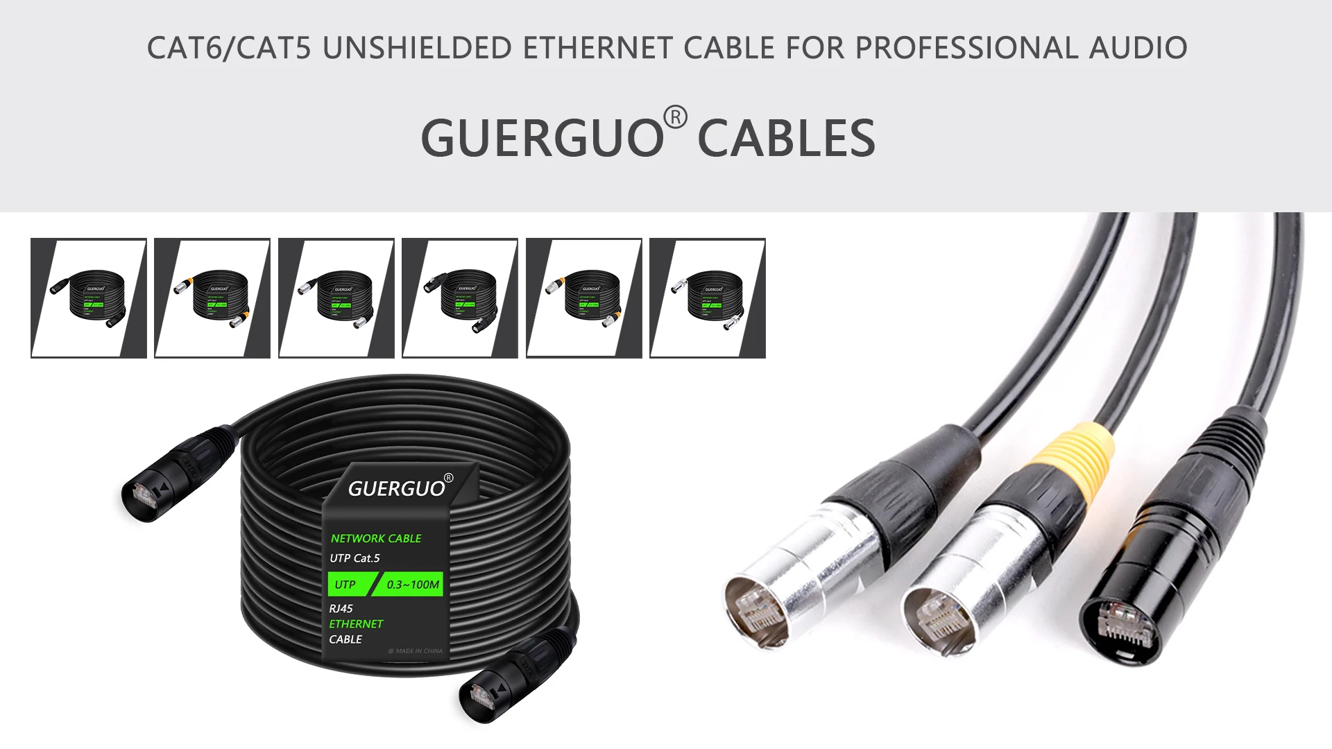 0,3 M-100 M 1 PC CAT6 RJ45 Bühne EtherCON Verlängerung Ungeschirmtes Kabel Outdoor & Indoor LAN Netzwerk UTP Kabel mit Zinklegierung Stecker – Detail 6
