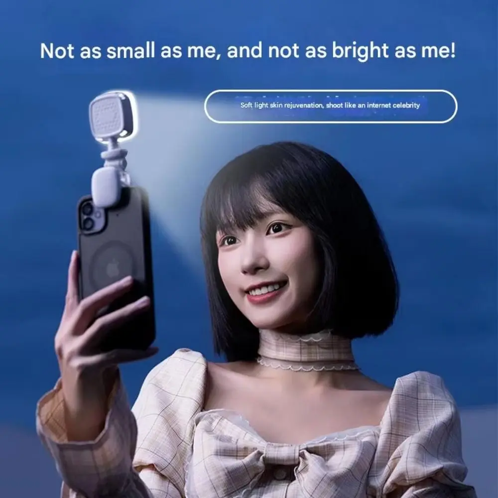 Clip on Portable LED Selfie Light Adjustable Brightness 3 Color Light Clamp Photography Light Removable Soft Light