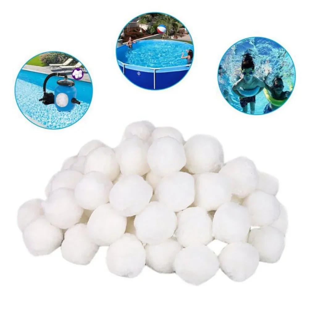 Cleaning Ball Pool Filter Balls White 40mm 500g Cotton Ball Durable Polysphere Balls Eco-Friendly High Quality