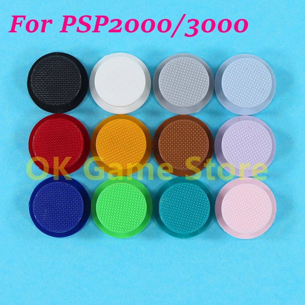 

12 шт. Цветные 3D аналоговые крышки джойстика для PSP 2000 / PSP 3000, сменные кнопки для игрового контроллера