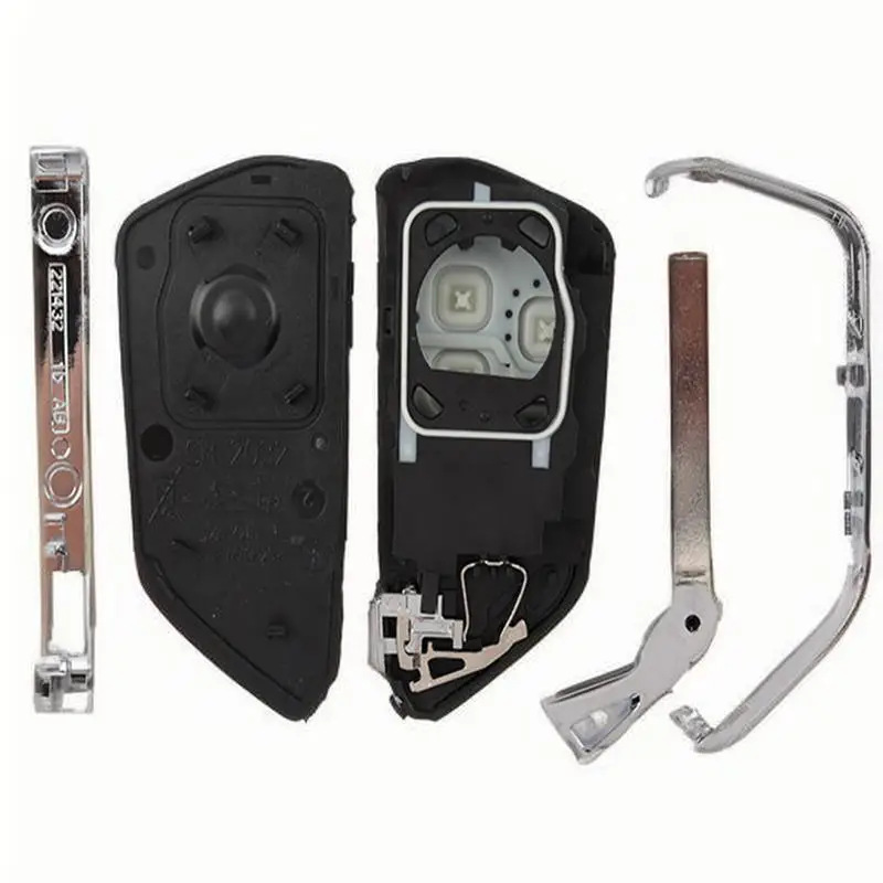 Carcasa de llave de Control remoto de 3 botones para Volkswagen Golf 8 MQB, carcasa de repuesto para tarjeta inteligente