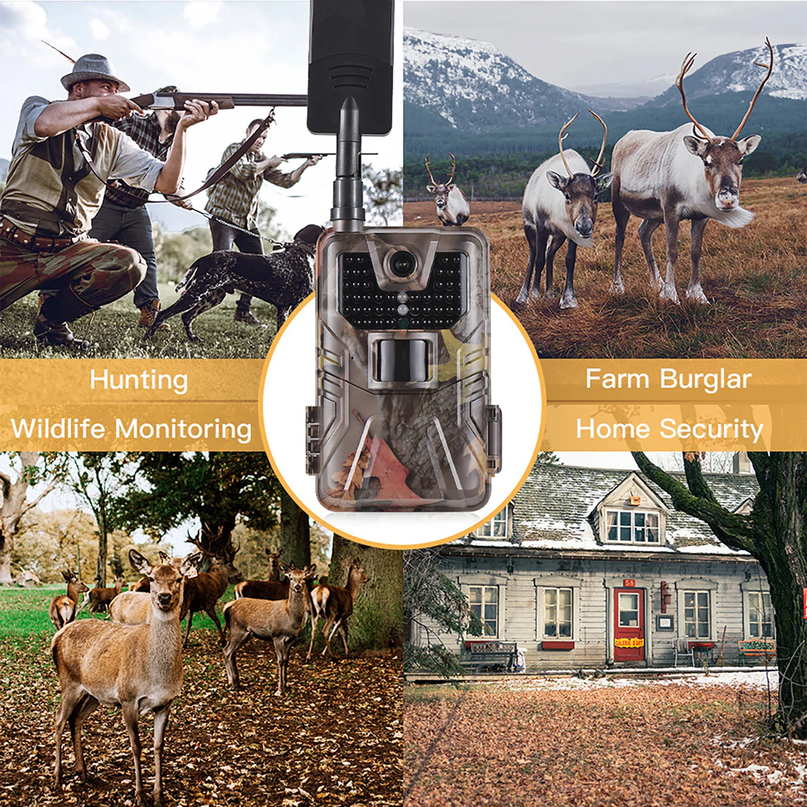 HC-900LTE 4G كاميرا الصيد MMS رسائل البريد الإلكتروني 16MP 1080P كاميرا تعقب 0.3S سرعة الزناد الأشعة تحت الحمراء للرؤية الليلية كاميرا الحياة البرية #3