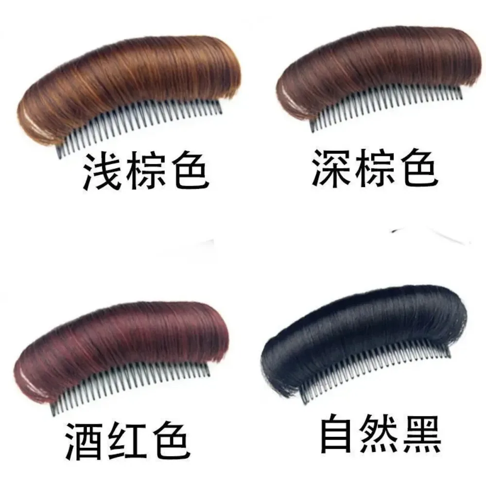 Puff Hair Head Cushion Synthetic  Pad Invisible Fluffy Hairs Pad Clip Bun Bump It Up Volume Hair Base Women Hair Accessories