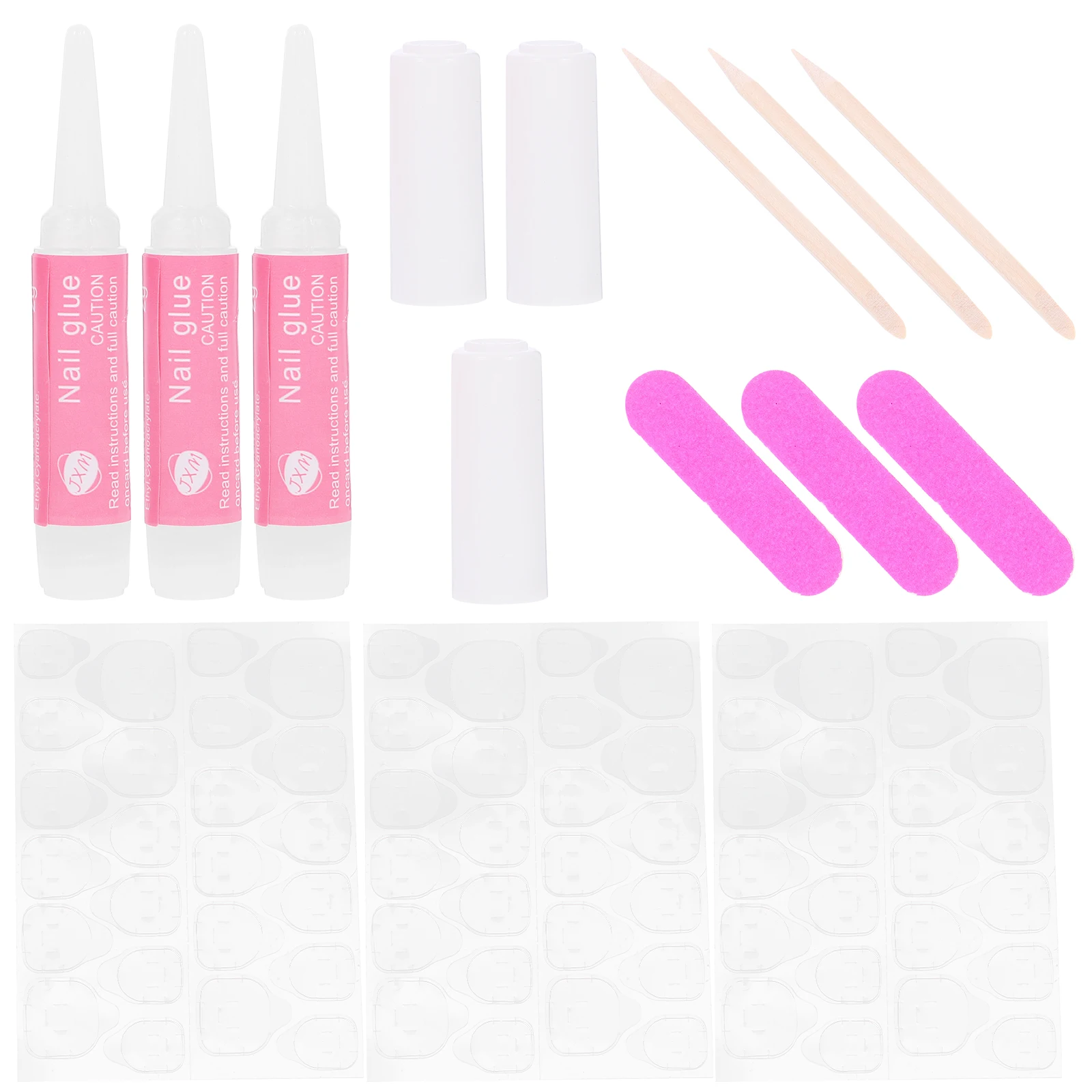 

10 Sets Nail Kit Double Sided File Fake Files Manicure Sticker Replacement Tools Professional Supplies Gel Nails Accessories