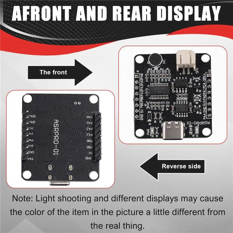 DT39 2X ASR-PRO Development Board 4M Flash Memory Voice Recognition Module Development Board with Pin Header Welded for Smart