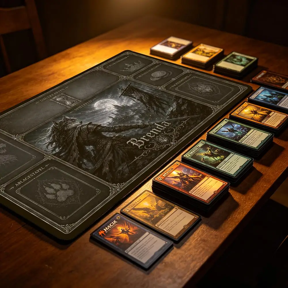 

Wolf image MousePad Playmat Magic Card Game pad With zone Duel Desk mat tapete for magic TCG LOL MTG Gaming mats
