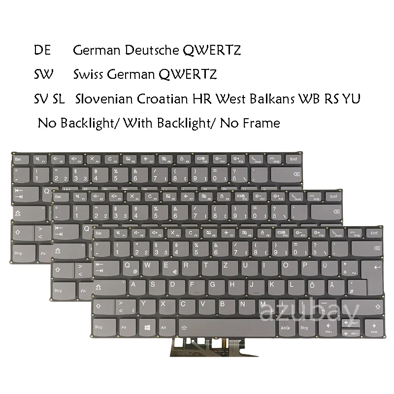 

Keyboard for Lenovo Ideapad FLEX-14API FLEX-14IML FLEX-14IWL S530-13IML S530-13IWL S740-14IIL Swiss German Slovenian Croatian