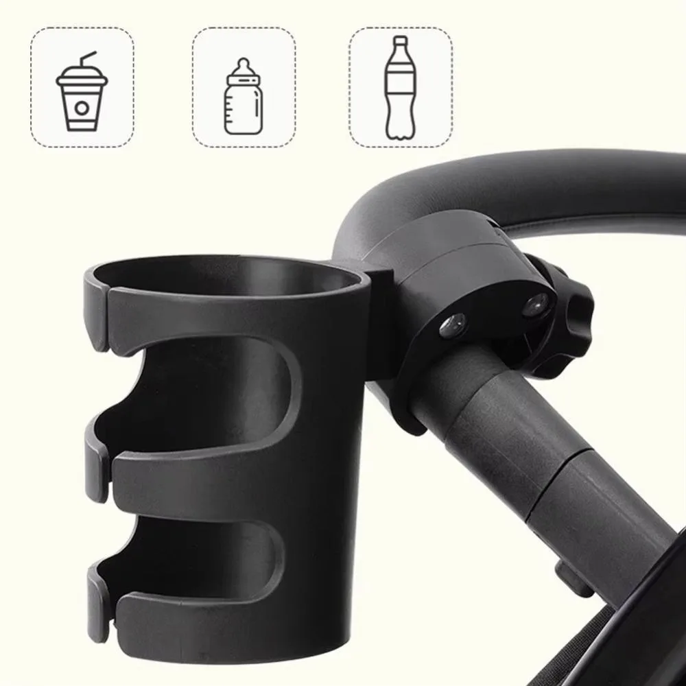 360° Rotatable Baby Stroller Cup Rack Anti-Slip Tool-Free Install Bicycle Kettle Holder Non Perforated Sturdy